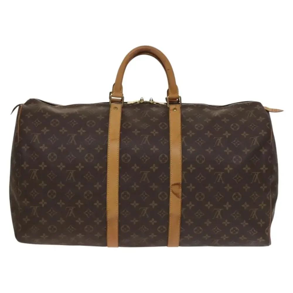 LOUIS VUITTON Monogram Keepall 55 Boston Bag M41424